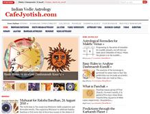 Tablet Screenshot of cafejyotish.com